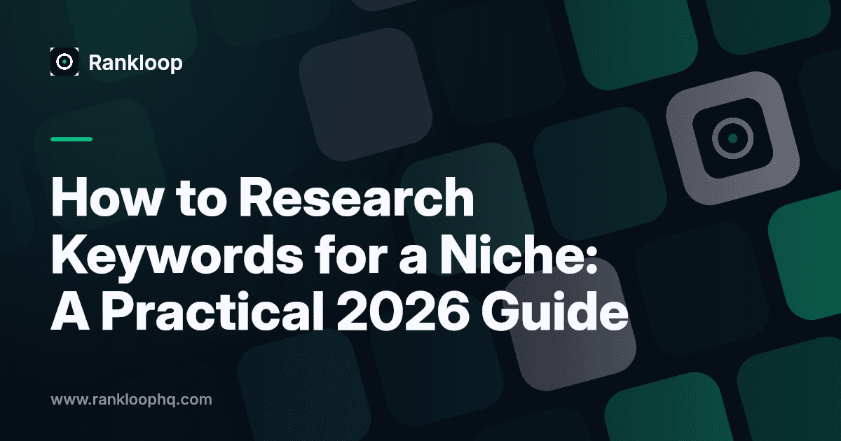 Diagram illustrating keyword research workflow and automation for niche markets